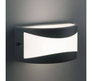 Applique G24-d3 mur extérieur en aluminium gris foncé - BONN