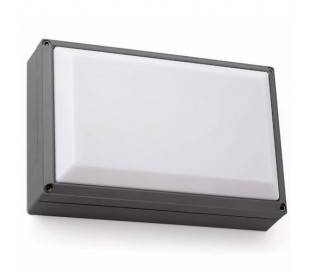 Extérieur applique murale lampe G24 aluminium injecté gris foncé - Fenes-1
