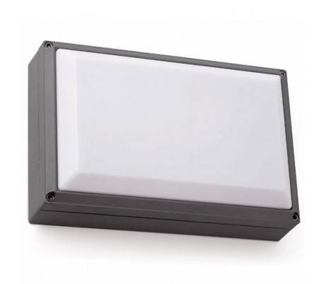 Extérieur applique murale lampe G24 aluminium injecté gris foncé - Fenes-1