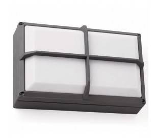 Extérieur applique murale lampe G24 aluminium injecté de couleur gris foncé - Fenes-2
