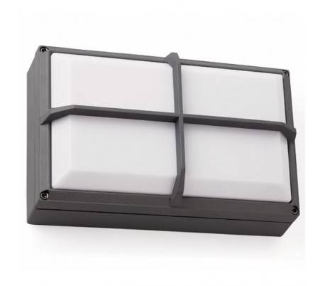 Extérieur applique murale lampe G24 aluminium injecté de couleur gris foncé - Fenes-2