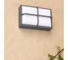 Extérieur applique murale lampe G24 aluminium injecté de couleur gris foncé - Fenes-2
