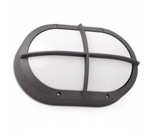 Extérieur applique murale lampe G24 aluminium injecté gris foncé - PORTS-1 petite