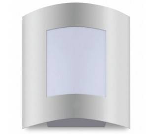 E27 applique murale extérieur en acier inoxydable de couleur nickel mat - ACIER-5