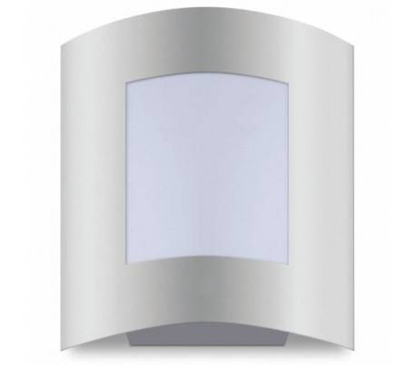 E27 applique murale extérieur en acier inoxydable de couleur nickel mat - ACIER-5
