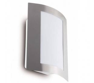 E27 applique murale extérieur en acier inoxydable de couleur nickel mat - MAYA-1