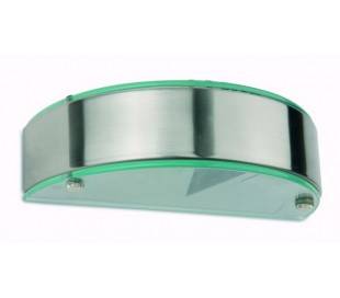 G9 40W lampe Applique en acier et en verre de couleur nickel mat - LUNA