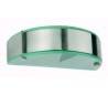 G9 40W lampe Applique en acier et en verre de couleur nickel mat - LUNA