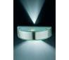 G9 40W lampe Applique en acier et en verre de couleur nickel mat - LUNA
