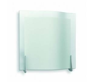 E14 Lampe Applique en acier et en verre de couleur nickel mat - OLA-1