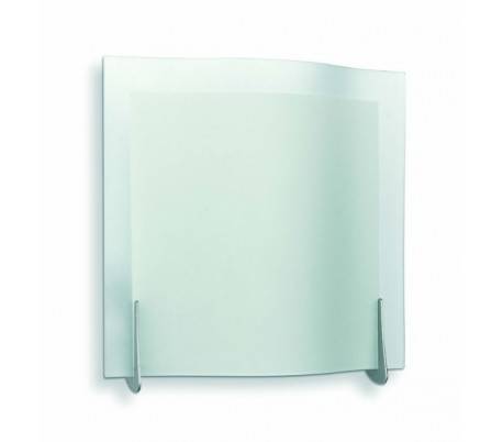 E14 Lampe Applique en acier et en verre de couleur nickel mat - OLA-1
