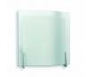 E14 Lampe Applique en acier et en verre de couleur nickel mat - OLA-1