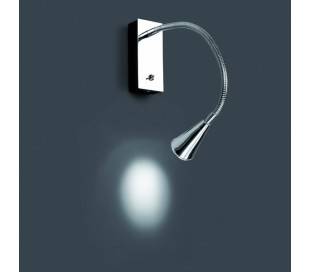 LED lampe de mur en aluminium chromé couleur - NERIS