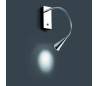 LED lampe de mur en aluminium chromé couleur - NERIS