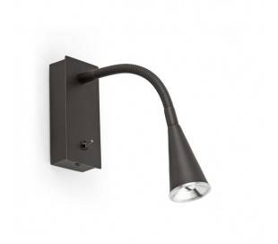 LED lampe de mur en aluminium noir - NERIS