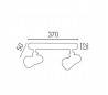 Applique 2 spots R63 E 27 blanc - TURBO-2