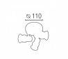 Plafond 3 spots GU10 50W nickel mat - LUNE-7