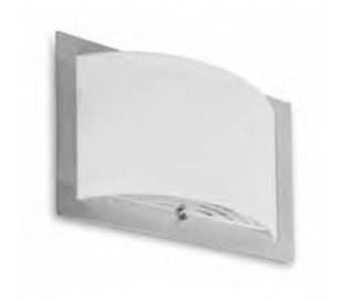 E27 appliques murales en métal et en verre de couleur nickel mat - DIULA 2