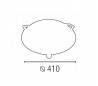 Métal et plafond de verre pour les données-3 E27 nickel mat intérieur