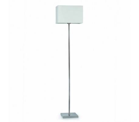 Thana ,lampe en acier de pied blanc E27 