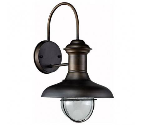E27 applique murale extérieure en métal brun rustique - ESTORIL-P petite
