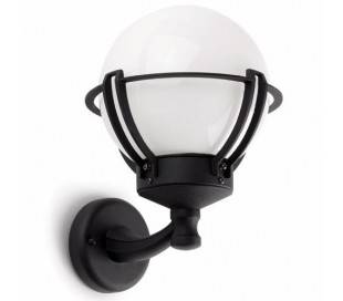 E27 Applique extérieure en aluminium noir - SOL