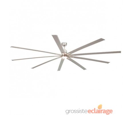Manhattan Nickel Mat Ventilateur 9 Lames 