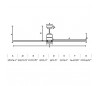 Manhattan Nickel Mat Ventilateur 9 Lames 