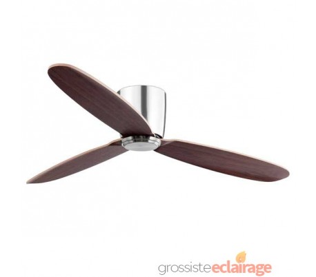 Ventilateur de plafond Faro Nias Ø132Cm Nickel Mat 3 Pales 