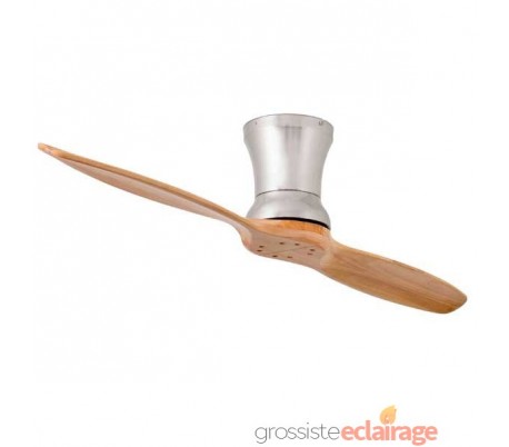 Ventilateur de plafond Faro Lama Ø 143 Cm Nickel Satiné Mat 2 Pales 
