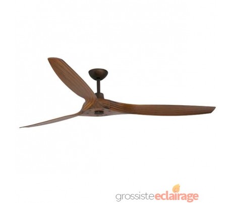Ventilateur de plafond Faro Morea Ø 1520Mm Brun 3 Pales 