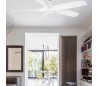 Ventilateur de plafond Faro Cocos Ø137Cms Blanc 5 Pales Led 20W 
