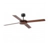 Ventilateur de plafond Faro Polea Ø1320Mm Brun 4 Lames 
