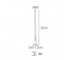 Colonne COLUMN gris foncé Leds C4
