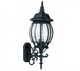 E27 Applique extérieure en aluminium noir - CADIZ