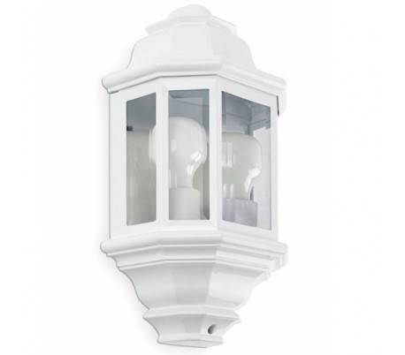 E27 extérieur Applique lampe en aluminium blanc - ORLY
