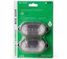 Blister 2 lampes murales LED mur extérieur en polycarbonate gris - AGAR PACK2