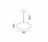 Nest, lampe suspension, en métal et rotin , marron,E27