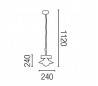 Nudos, lampe suspension en bois , marron, E27