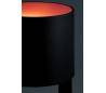 E27 Lampe de table en aluminium et verre noir + orange - DUNCAN