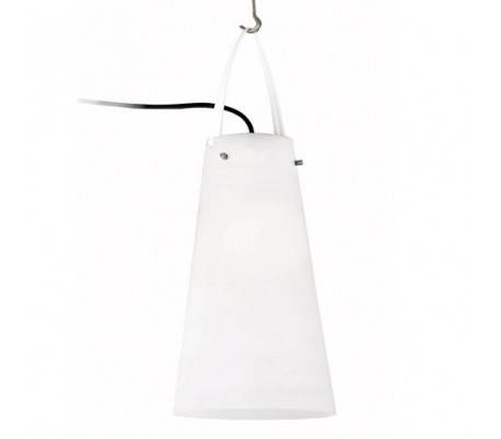 E27 Lampe suspension portable jardin extérieur en aluminium blanc - DEXTER