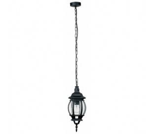 Lampe E27 de jardin suspendu en aluminium noir - CÁDIZ