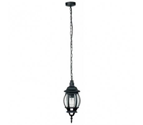 Lampe E27 de jardin suspendu en aluminium noir - CÁDIZ