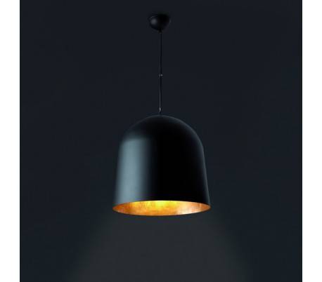 Cráter, lampe suuspension, en aluminium ,noir et or E27