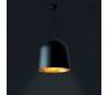 Cráter, lampe suuspension, en aluminium ,noir et or E27