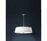 Prosa, lampe suspension, metal-textil, blanc E27