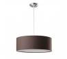 Seven, lampe suspension, 50 cms., PVC marron textil E27