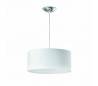 Seven, lampe suspension, 40 cm., textil et PVC blanc E27