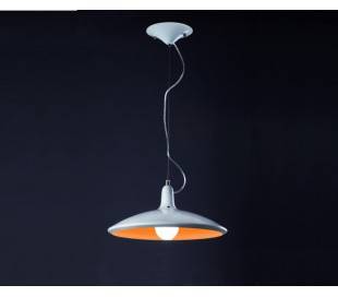Focus, lampe suspension, en métal E27 orange