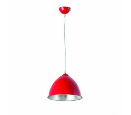 Alder, lampe suspension, en aluminium E27 rouge